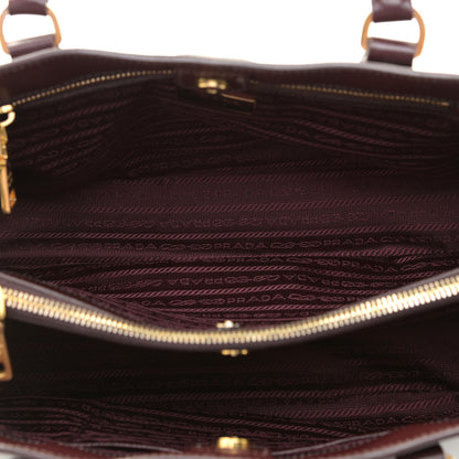 Prada Saffiano Lux Medium Tote Bordeaux 7 of 9