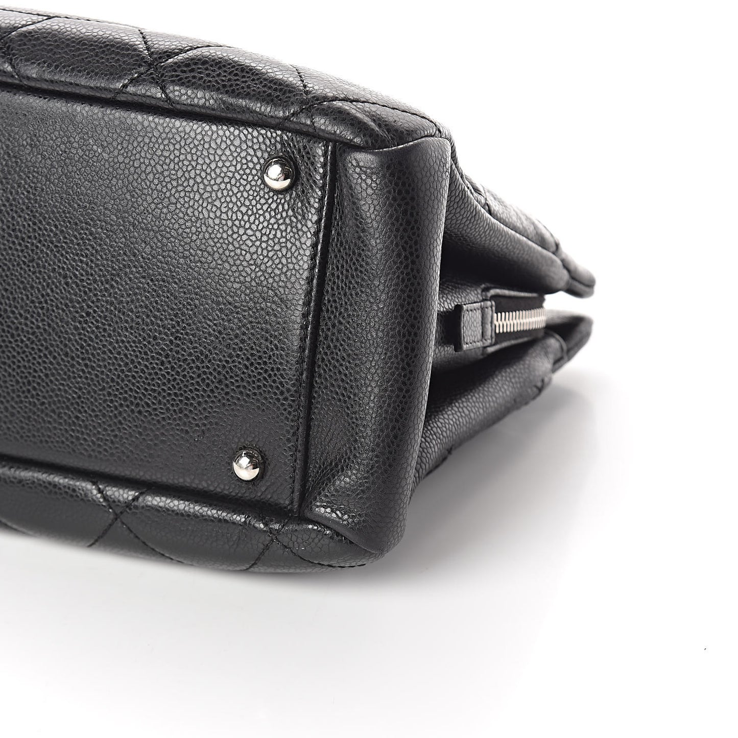 Caviar Quilted Timeless CC Soft Tote Black