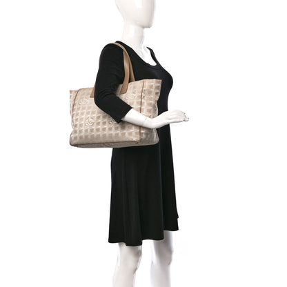 Chanel Nylon Medium Travel Tote Beige 2 of 18