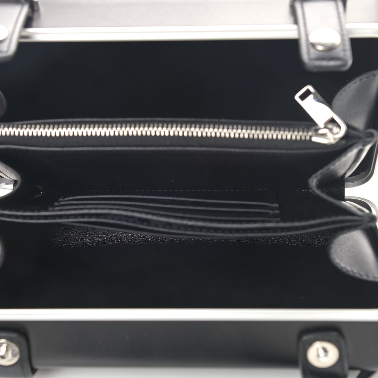 X RIMOWA Aluminum Personal Clutch On Strap Black