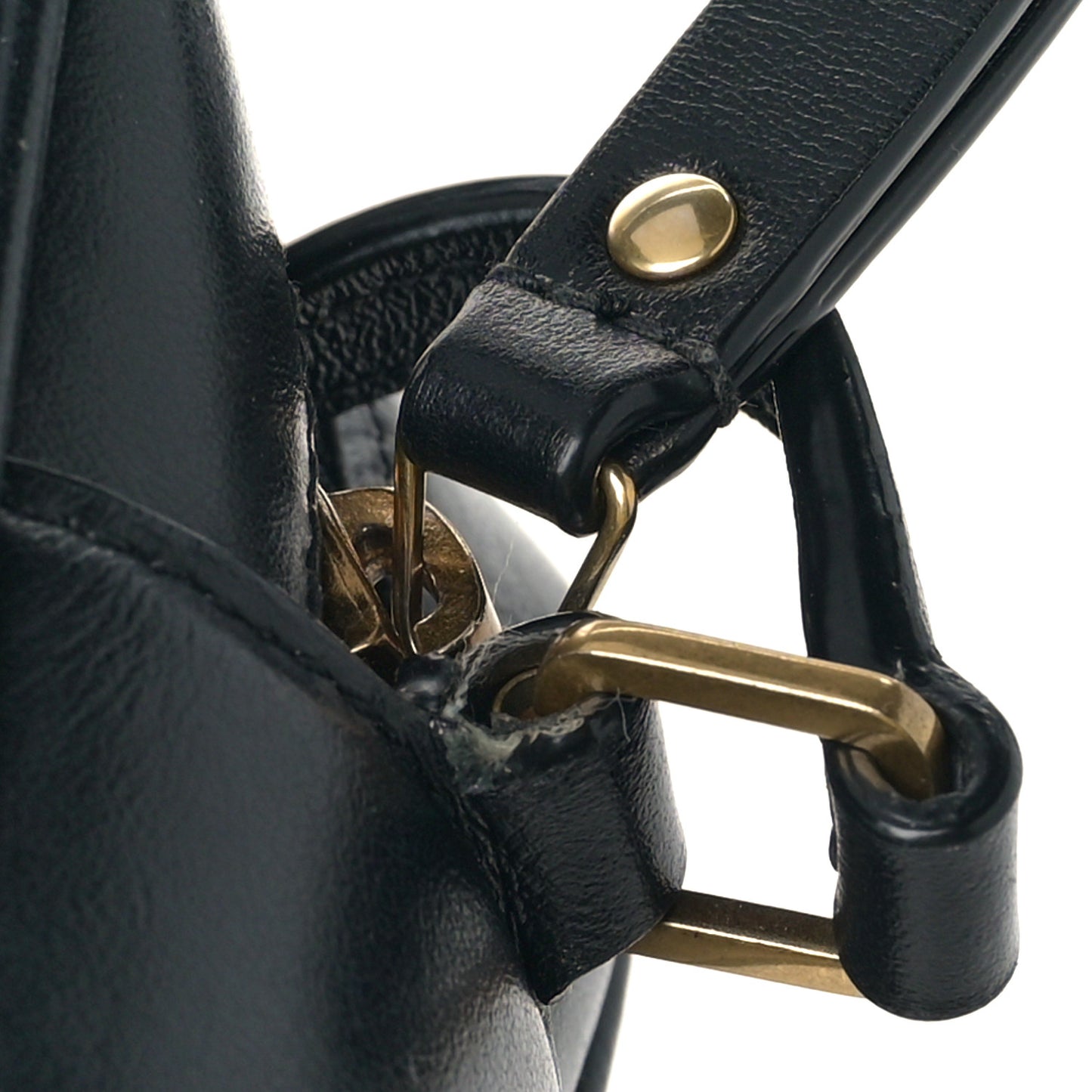 Calfskin Matelasse Monogram Lou Camera Bag Black