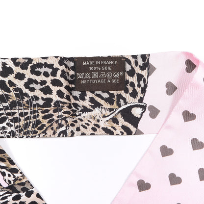 Hermes Silk Jungle Love Love Twilly Rose Pale Etoupe 4 of 4