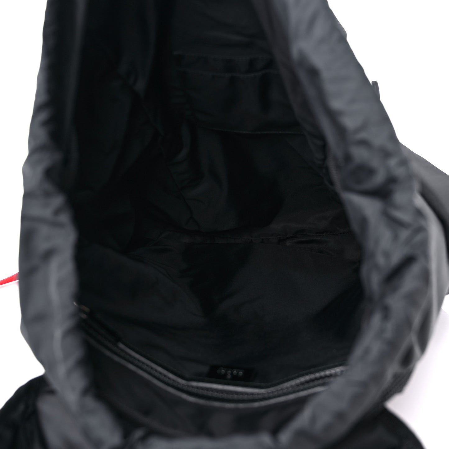 Techno Canvas Web Double Buckle Backpack Black