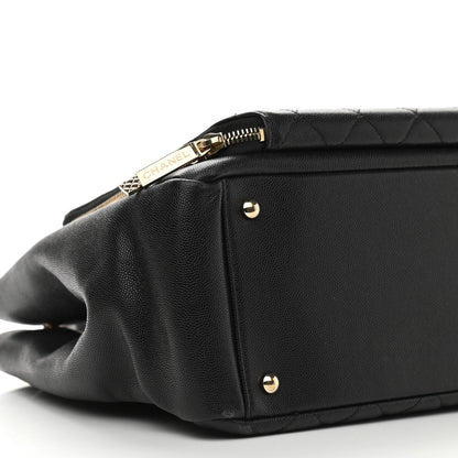 Chanel Caviar Quilted Large Business Affinity Shopping Bag Black 7 of 13