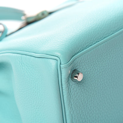 Hermes Togo Kelly Retourne 28 Bleu Atoll 29 of 39