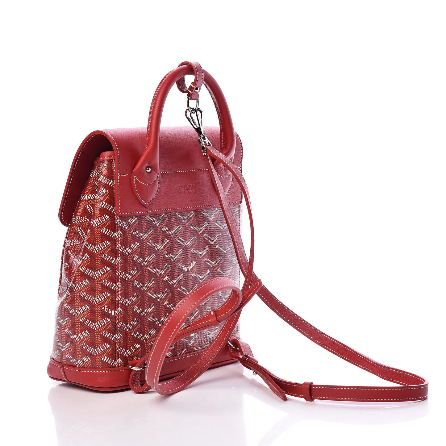 Goyardine Calfskin Mini Alpin Backpack Red