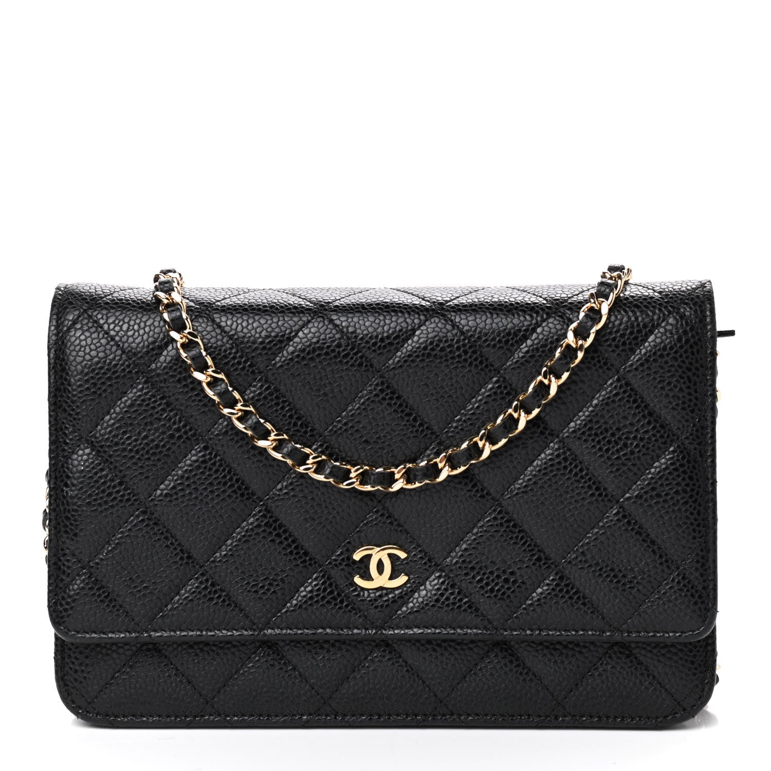 Chanel Caviar Quilted Wallet On Chain WOC Black 1 of 9
