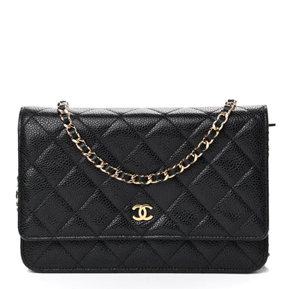 Chanel Caviar Quilted Wallet On Chain WOC Black 1 of 9