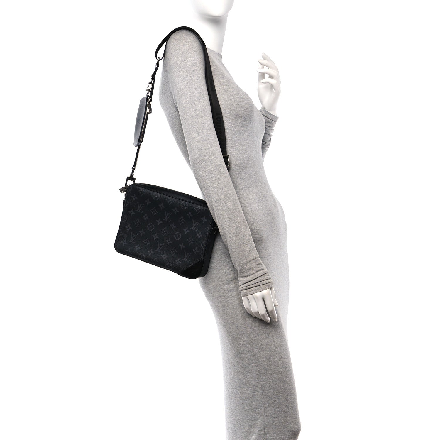 Louis Vuitton Reverse Monogram Eclipse Trio Messenger Large Pochette 2 of 15