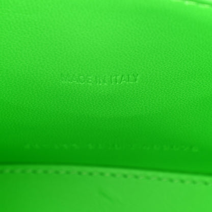 Balenciaga Shiny Calfskin Crocodile Embossed Hourglass Top Handle Bag XS Fluo Green 7 of 12