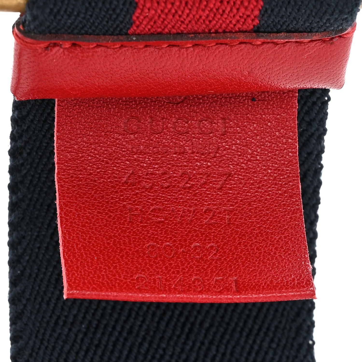 Gucci Web Queen Margaret Bee Belt 80 32 Red Navy 4 of 4