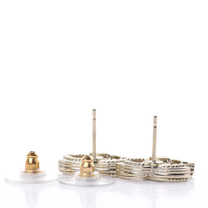 Chanel Pearl CC Earrings Gold 3 of 4