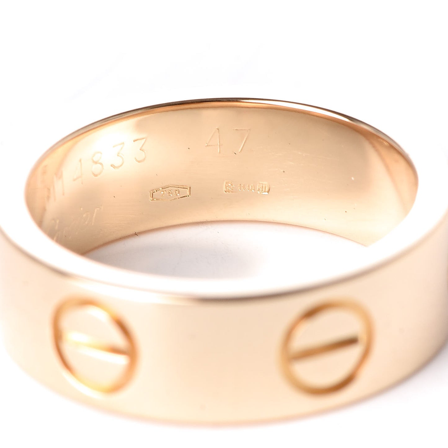 18K Yellow Gold 5.5mm LOVE Ring 47 4