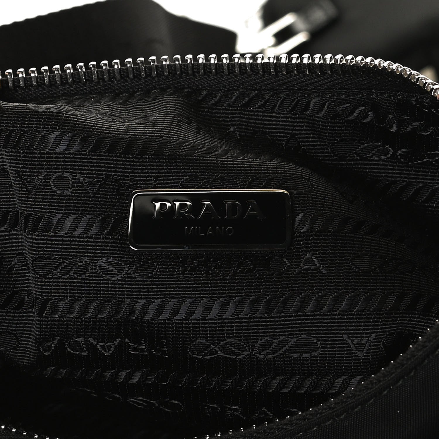 Prada Nylon Re-Edition 2005 Shoulder Bag Black 6 of 13