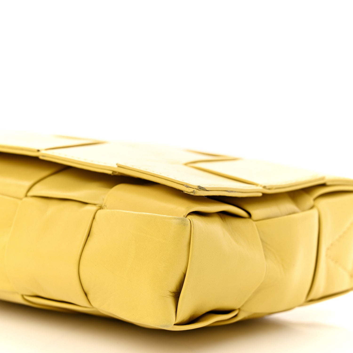 Bottega Veneta Paper Calfskin Intrecciato Stretch Cassette Buttercup 11 of 11