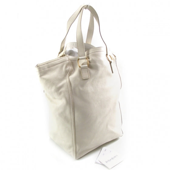 Saint Laurent Large Downtown Tote Ivory 3 of 11