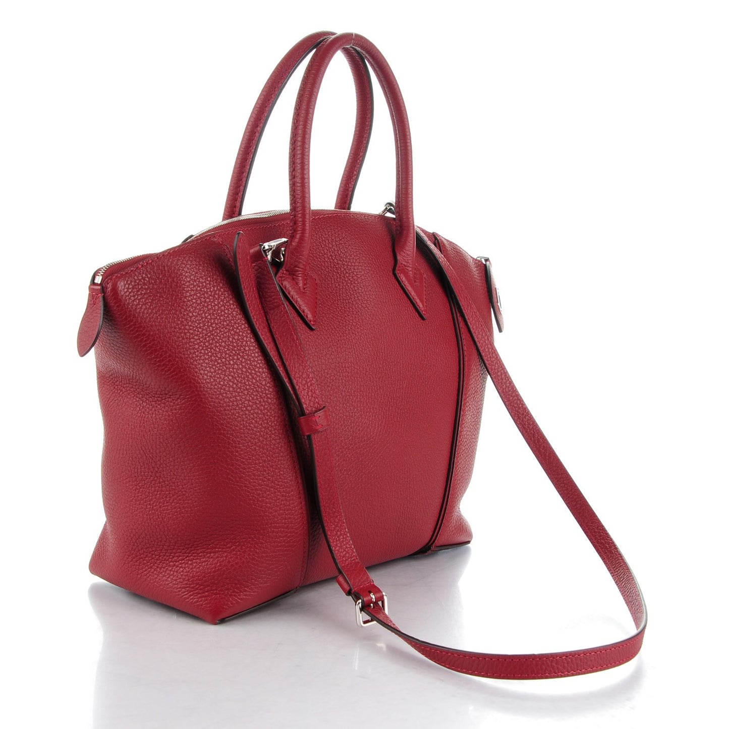 Cuir Taurillon Soft Lockit PM Griotte