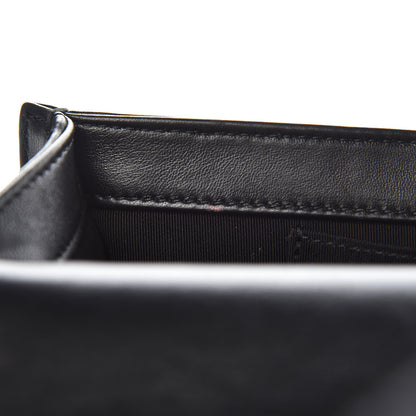 Chanel Calfskin Chevron Quilted New Medium Boy Flap Black 10 of 12