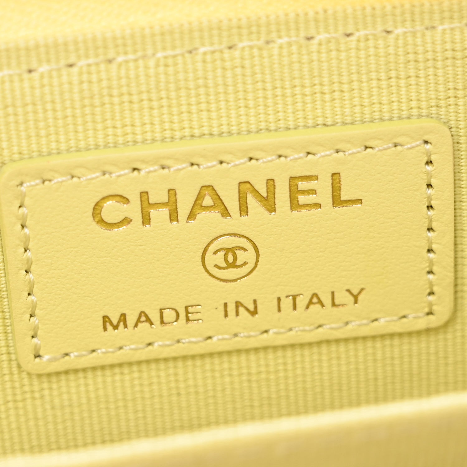 Chanel Lambskin Quilted Chanel 19 Zip Around Coin Purse Wallet Yellow 6 of 10