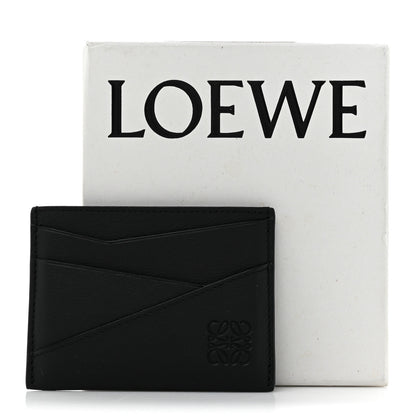 Loewe Calfskin Puzzle Card Holder Black 8 of 8