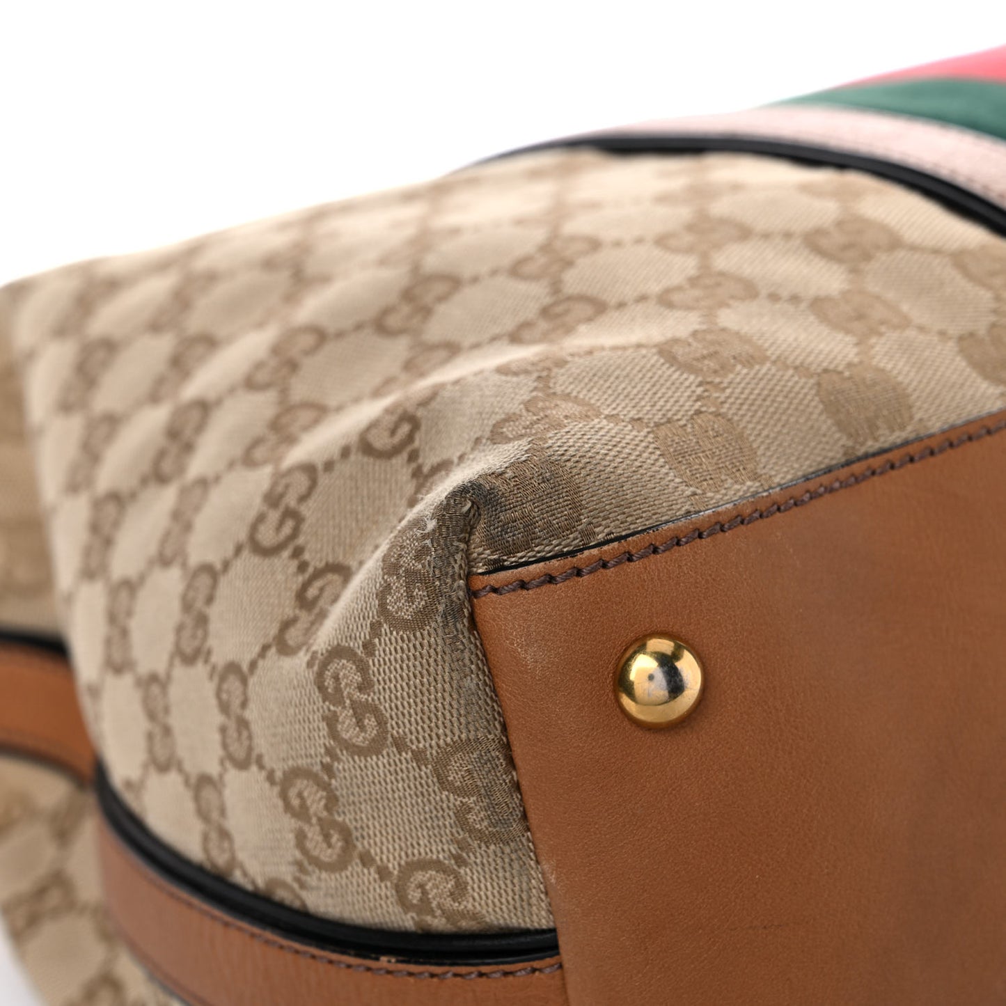 Monogram Web Medium Rania Top Handle Bag Sand