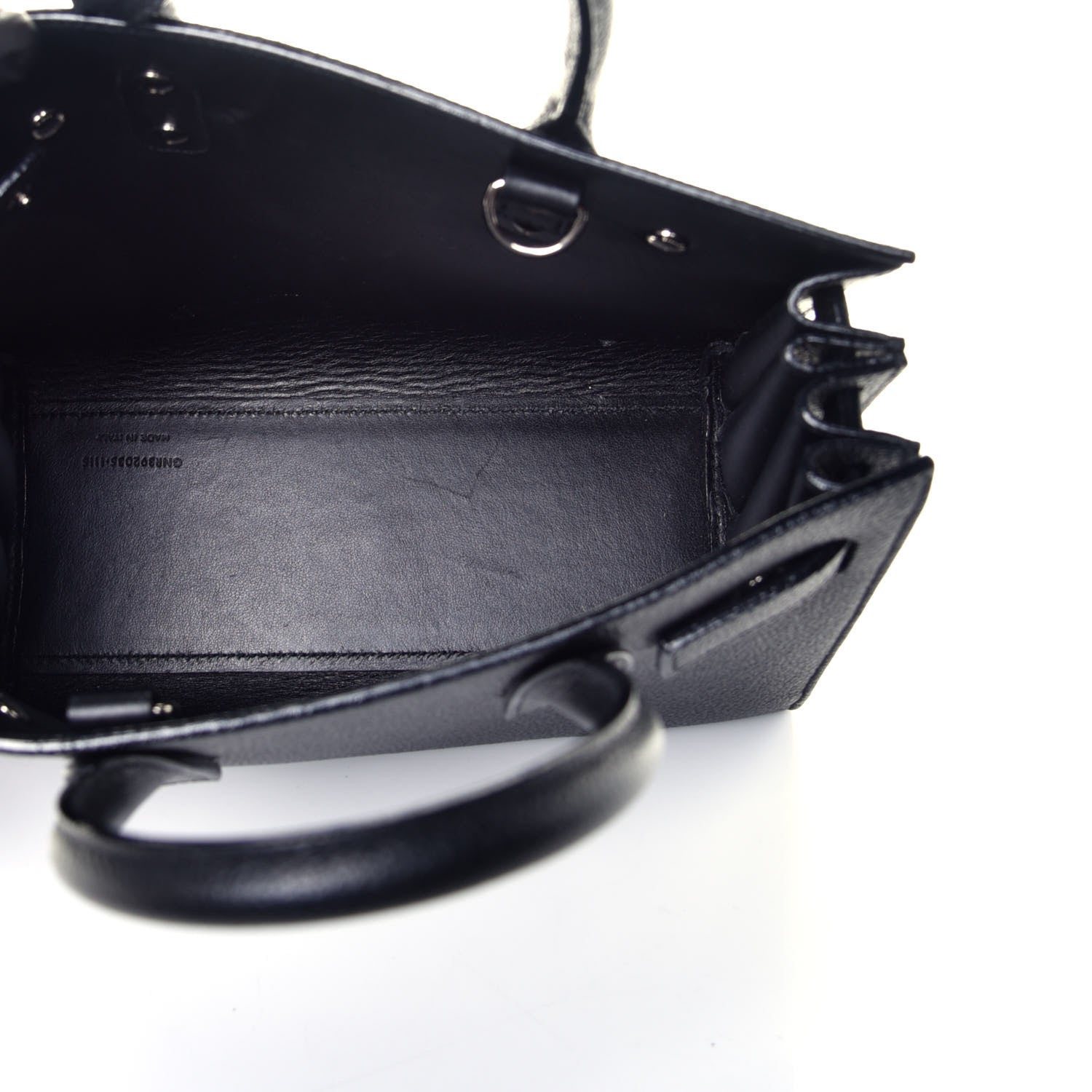 Saint Laurent Grained Calfskin Nano Sac De Jour Black 5 of 9
