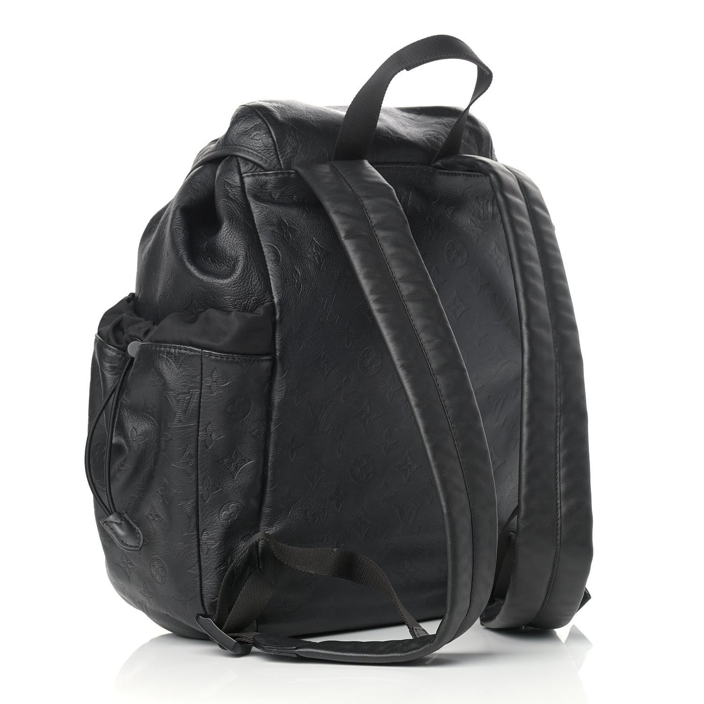 Calfskin Monogram Shadow Discovery Backpack Black