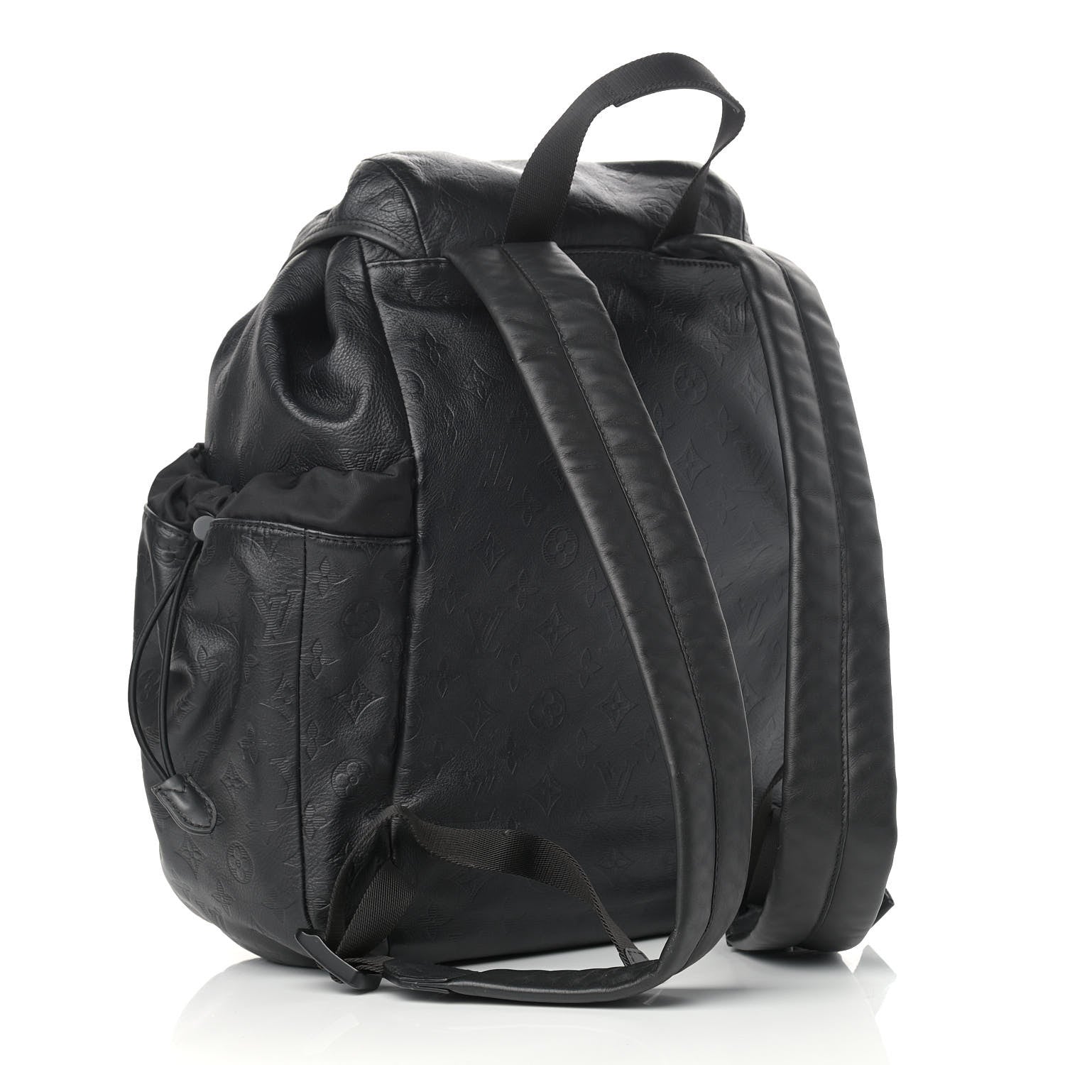 Louis Vuitton Calfskin Monogram Shadow Discovery Backpack Black 3 of 14