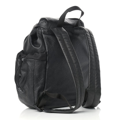 Louis Vuitton Calfskin Monogram Shadow Discovery Backpack Black 3 of 14