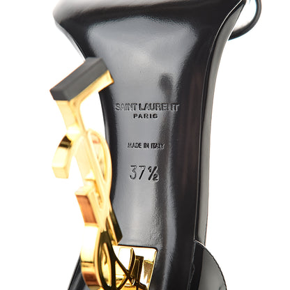 Saint Laurent Patent Opyum 110 Sandals Black 37.5 Black Gold 7 of 8