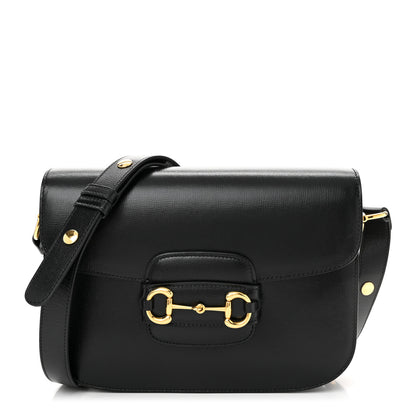 Gucci Azalea Calfskin Horsebit 1955 Shoulder Bag Black 1 of 12
