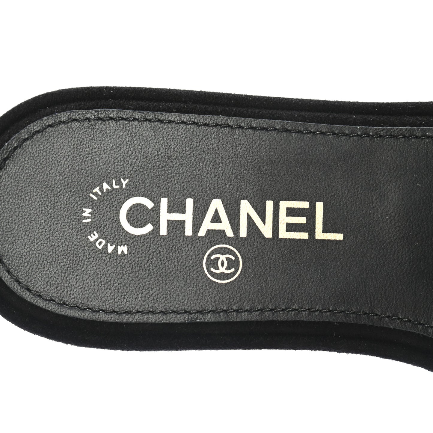 Pearl Embroidery CC Mules 37 Black White