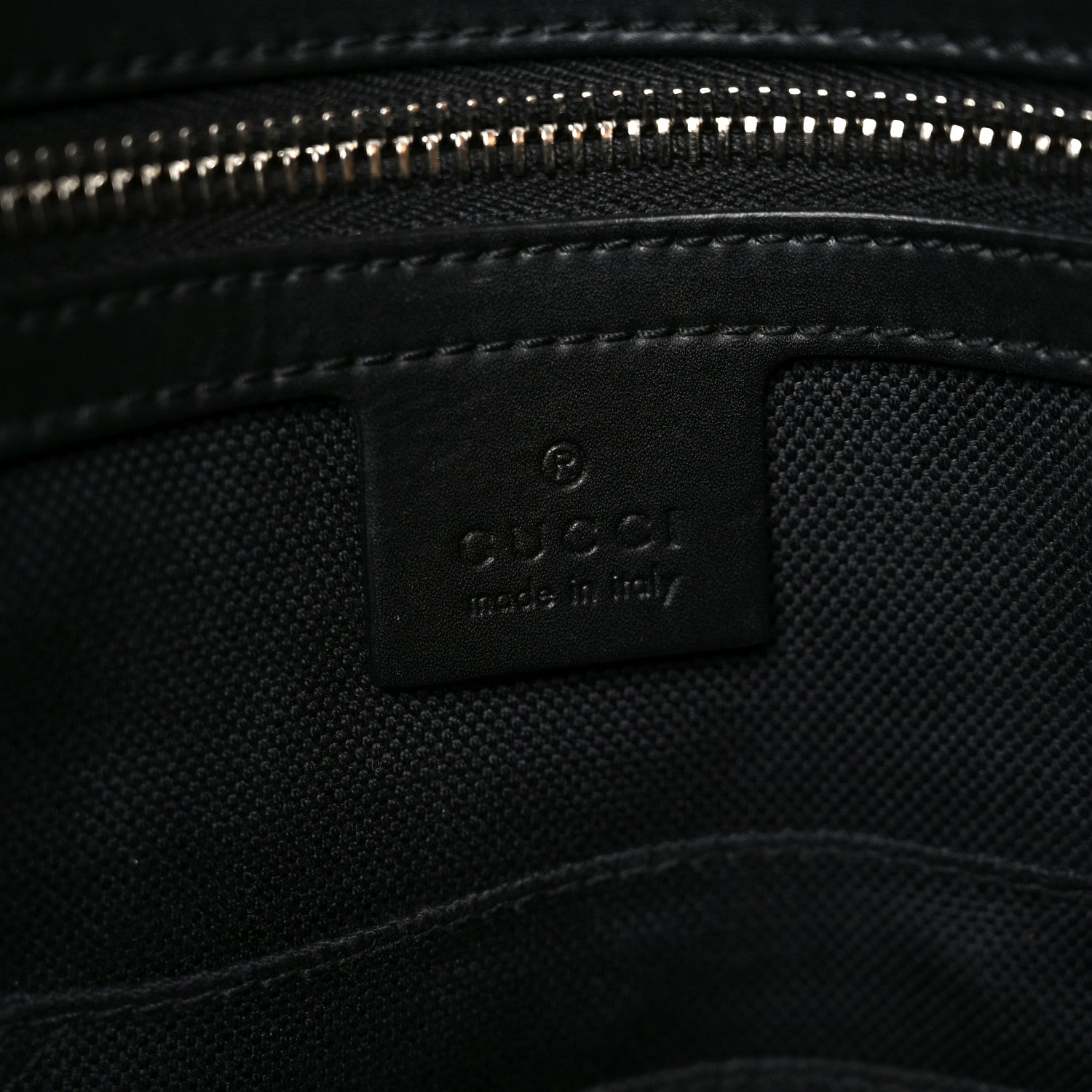 Gucci GG Supreme Monogram Appia Calfskin Web Briefcase Black 6 of 10