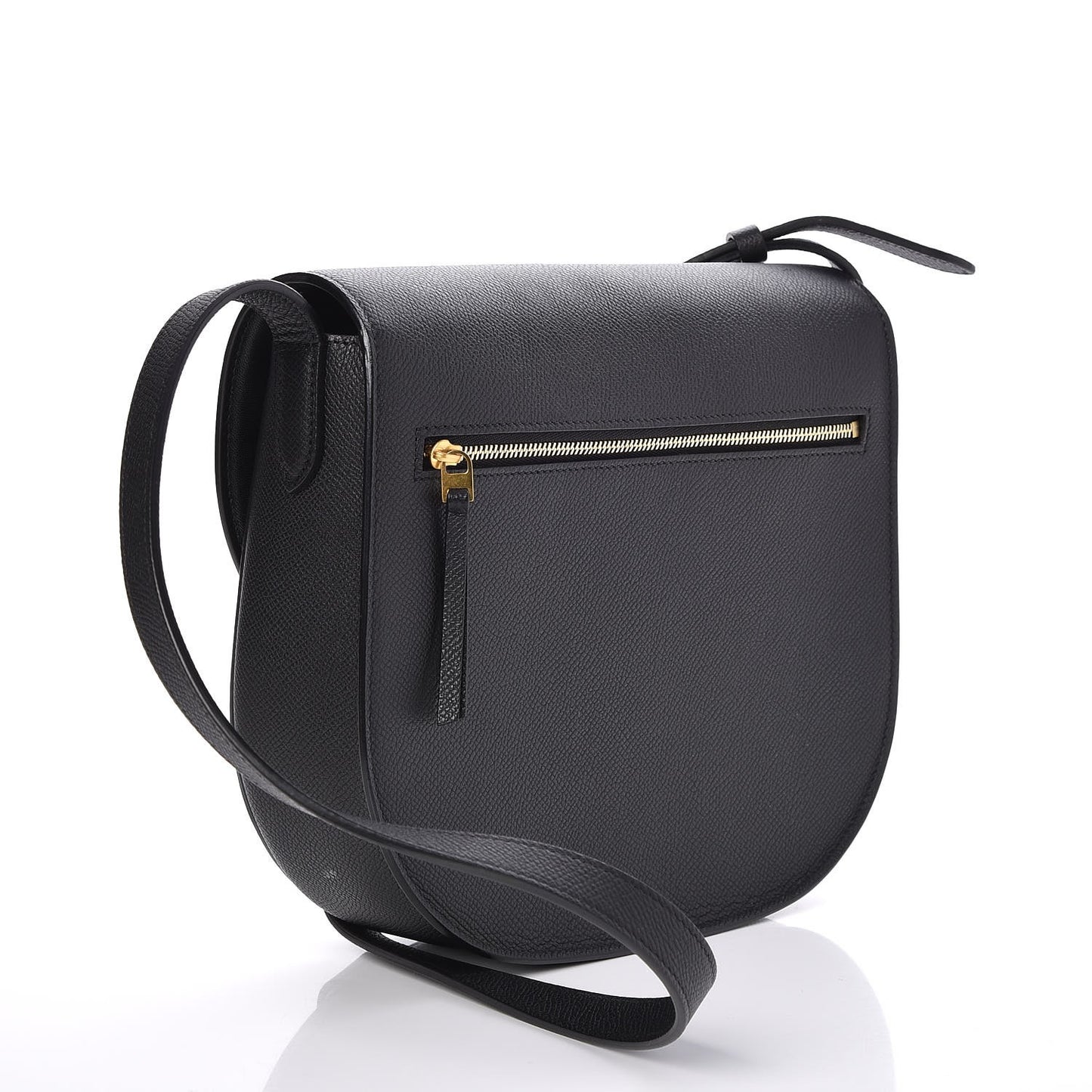 Grained Calfskin Medium Trotteur Black