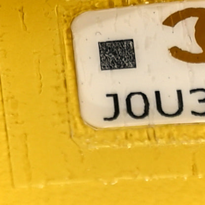 Chanel Caviar Quilted Zip Card Holder Wallet Yellow 7 of 10