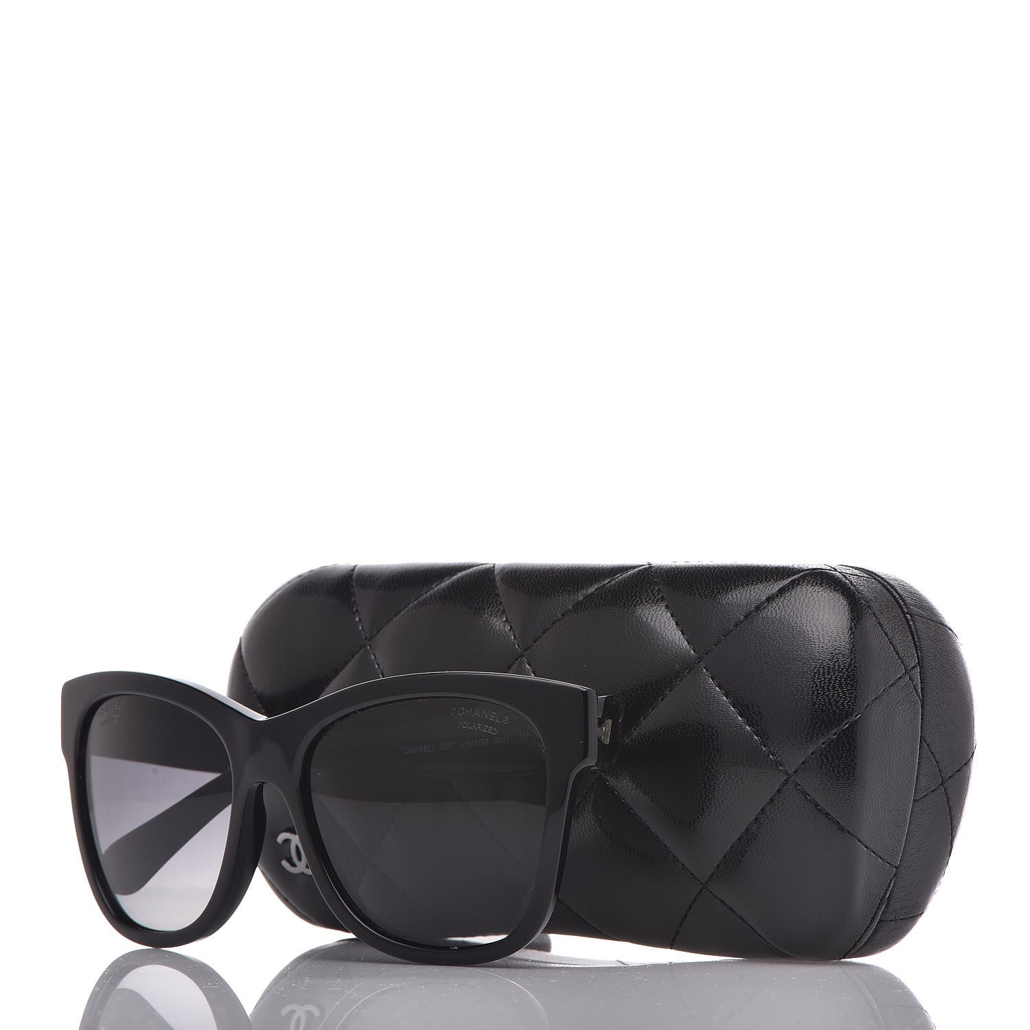 Chanel Polarized Square CC Sunglasses 5380 Black 8 of 9