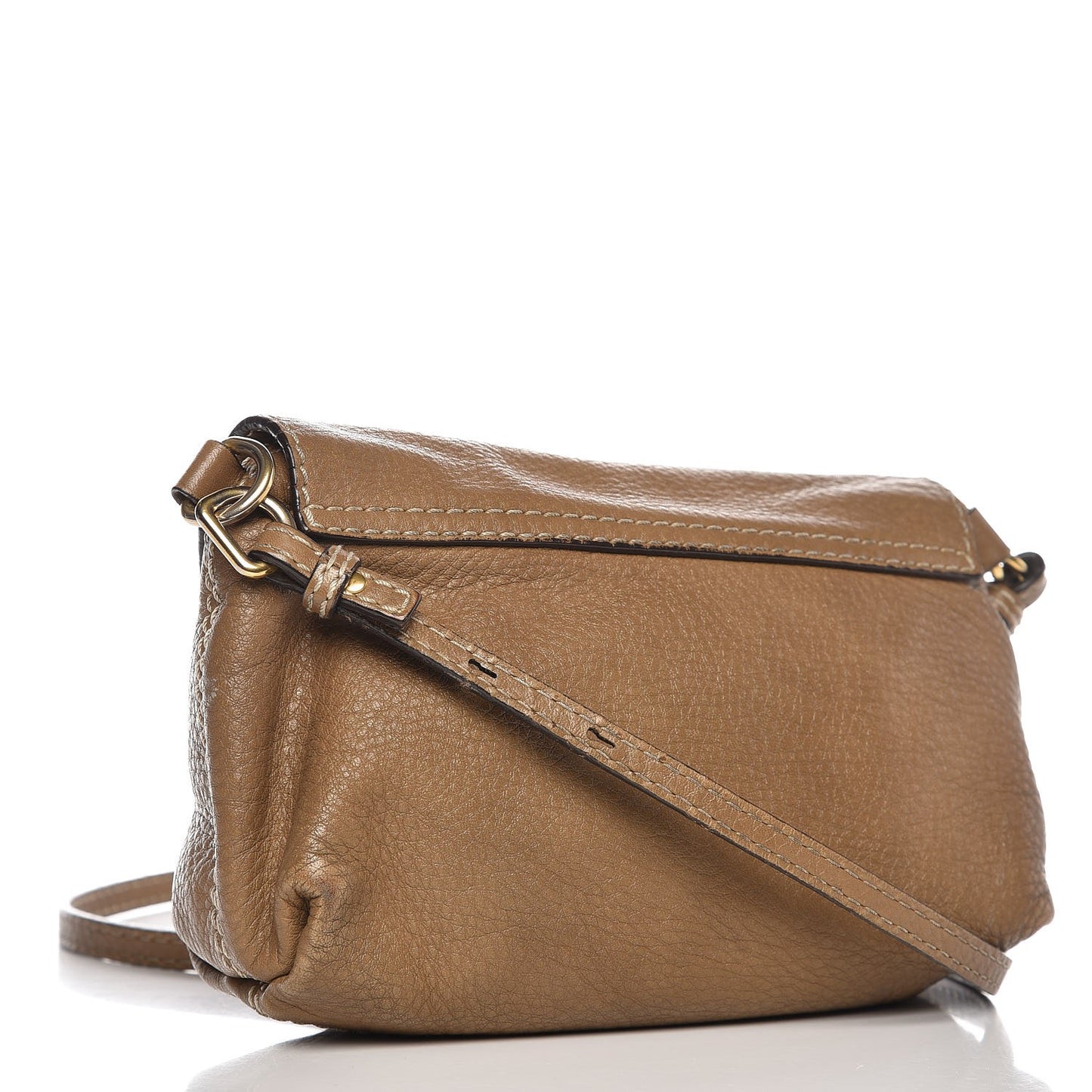 Calfskin Marcie Pochette Crossbody Bag Nut