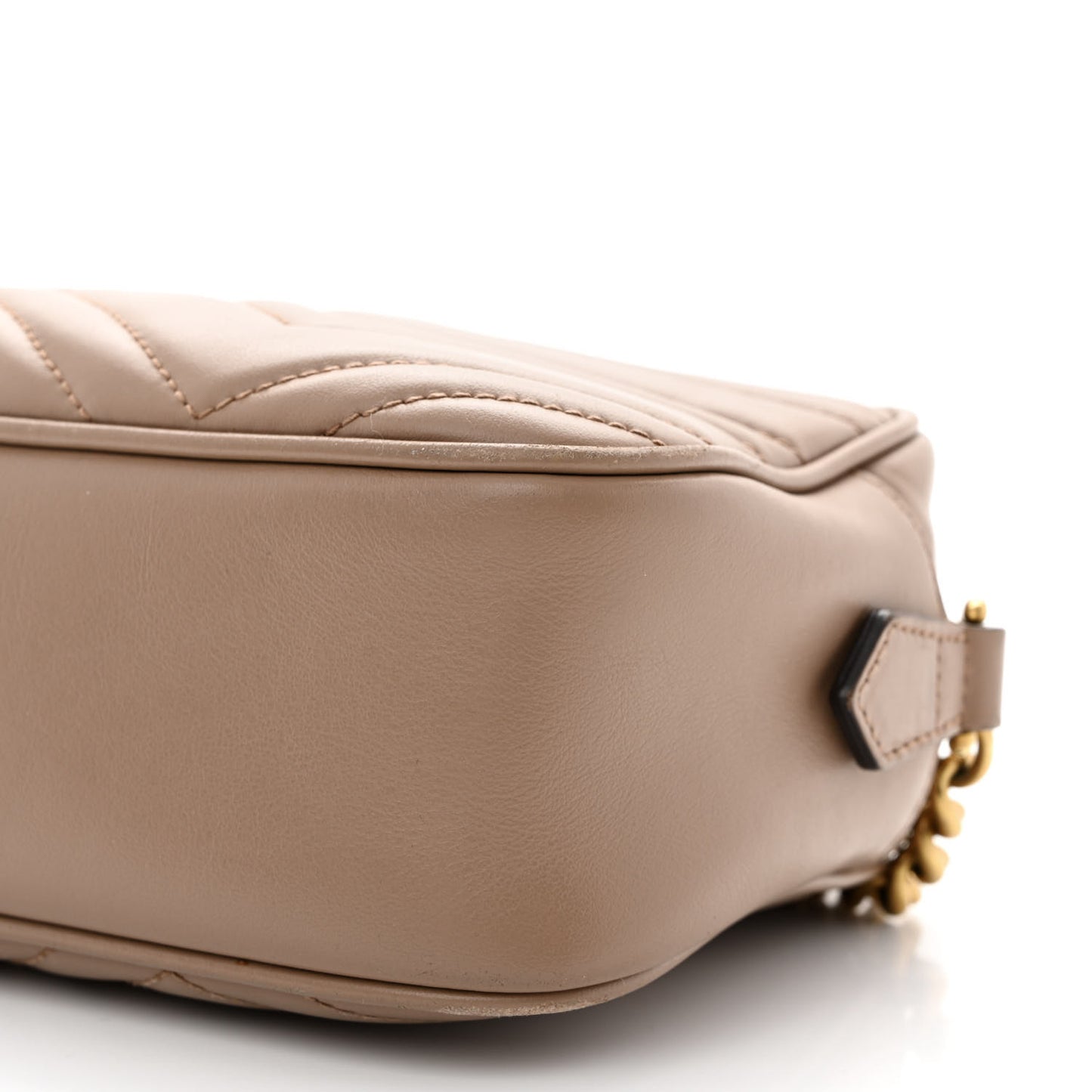 Calfskin Matelasse Small GG Marmont Chain Shoulder Bag Porcelain Rose