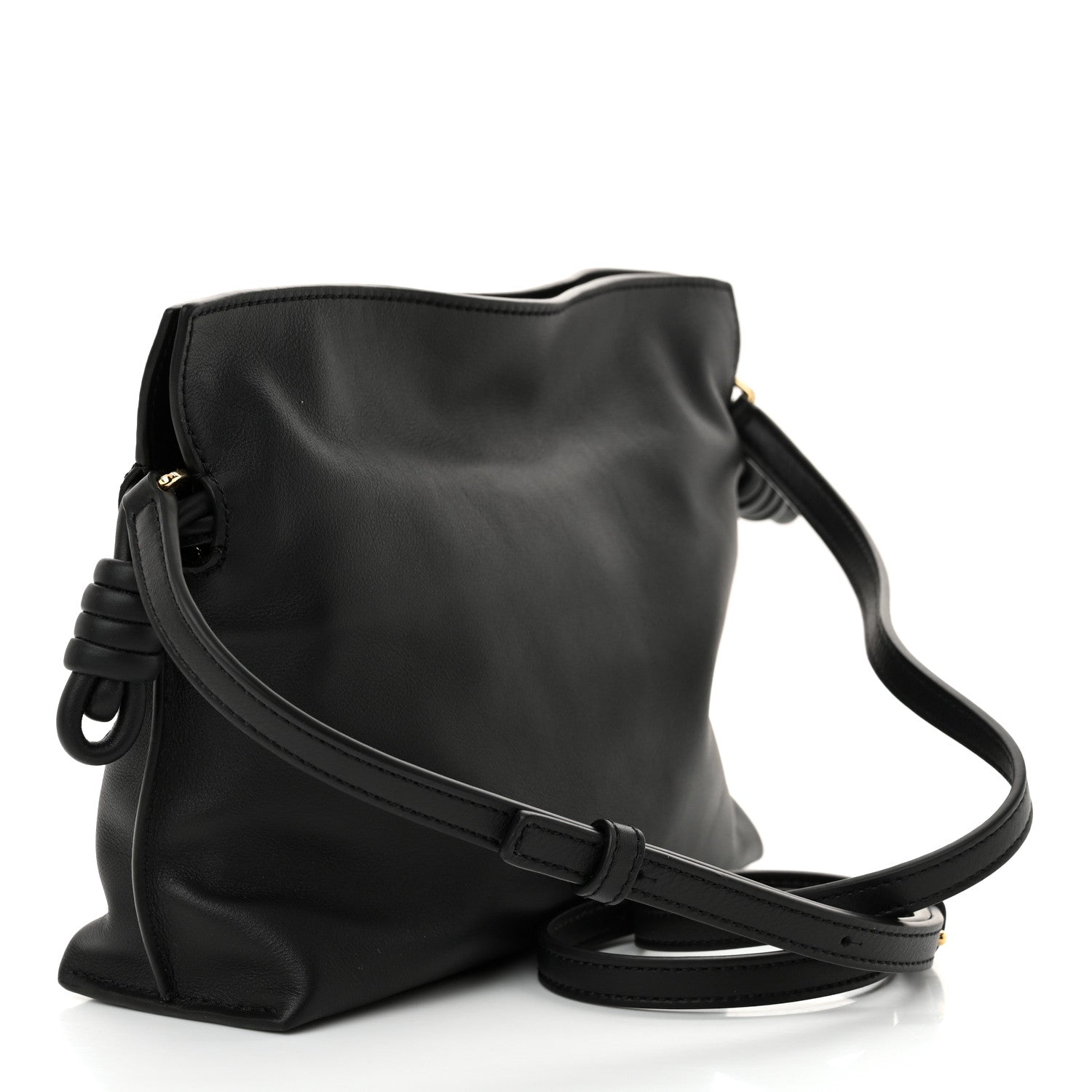 Loewe Calfskin Mini Flamenco Knot Clutch Black 3 of 10