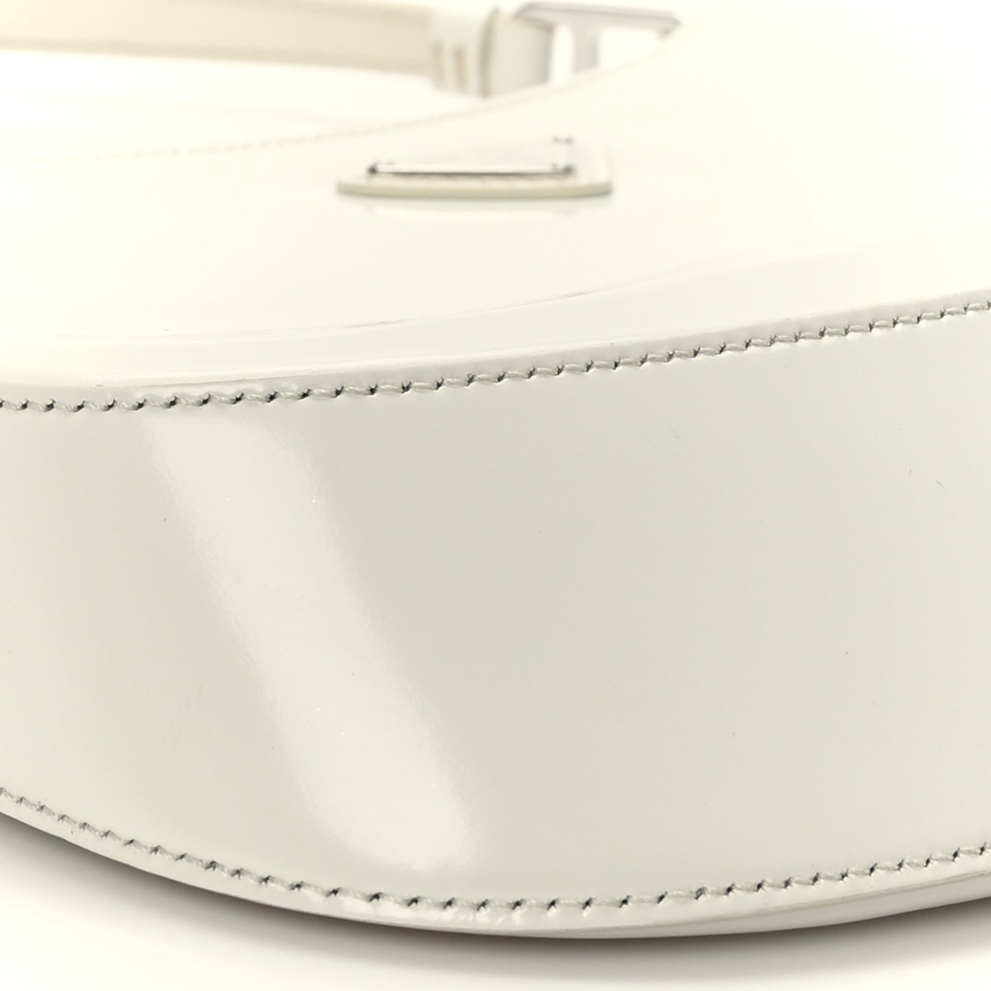 Spazzolato Cleo Shoulder Bag White