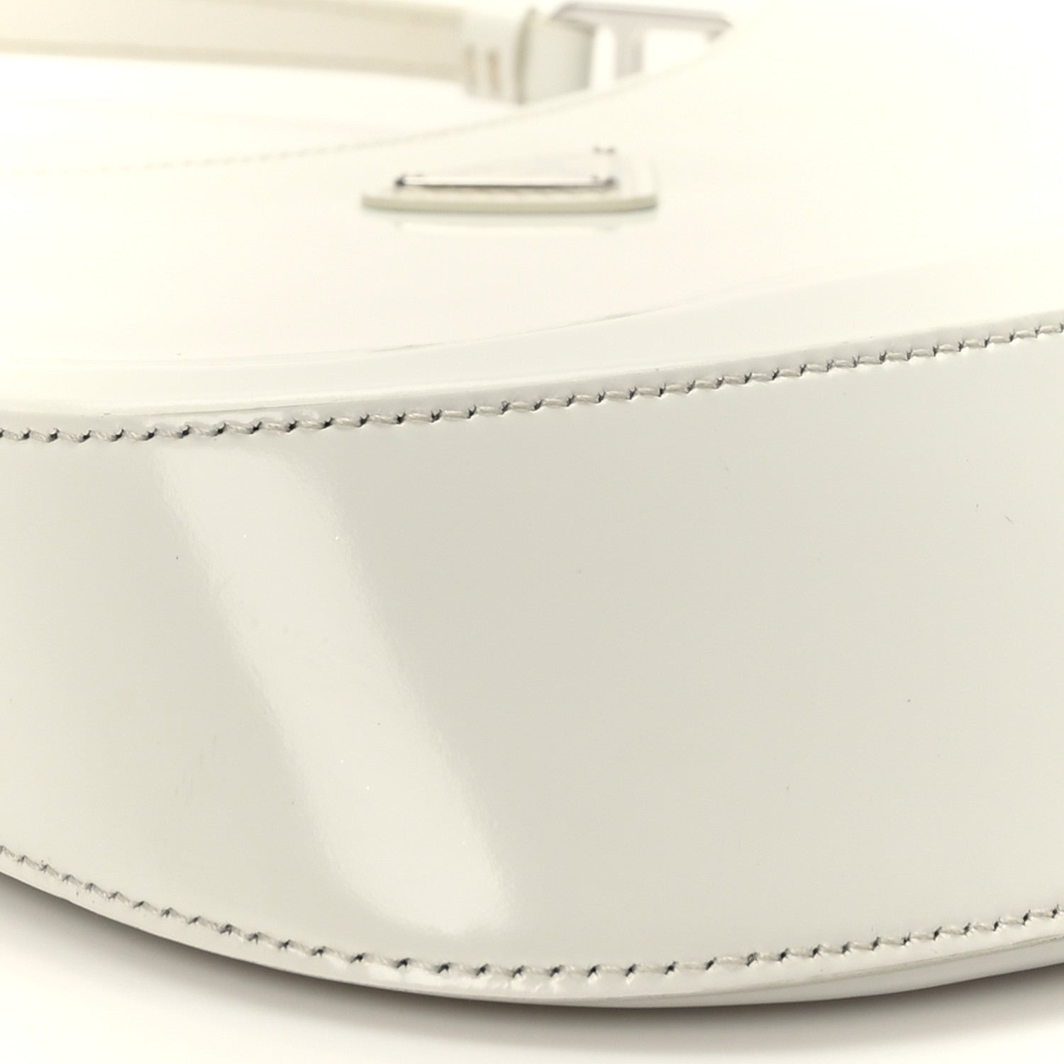 Prada Spazzolato Cleo Shoulder Bag White 7 of 8