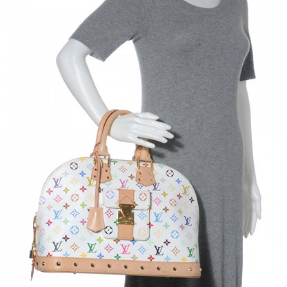Louis Vuitton Monogram Multicolor Alma GM White 2 of 8