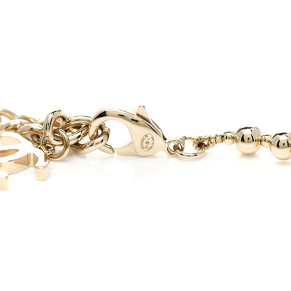 Chanel Metal Bead CC Long Necklace Gold 4 of 5