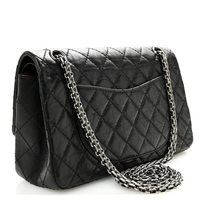 Chanel Aged Calfskin Quilted 2.55 Reissue 225 Flap Black 3 of 12