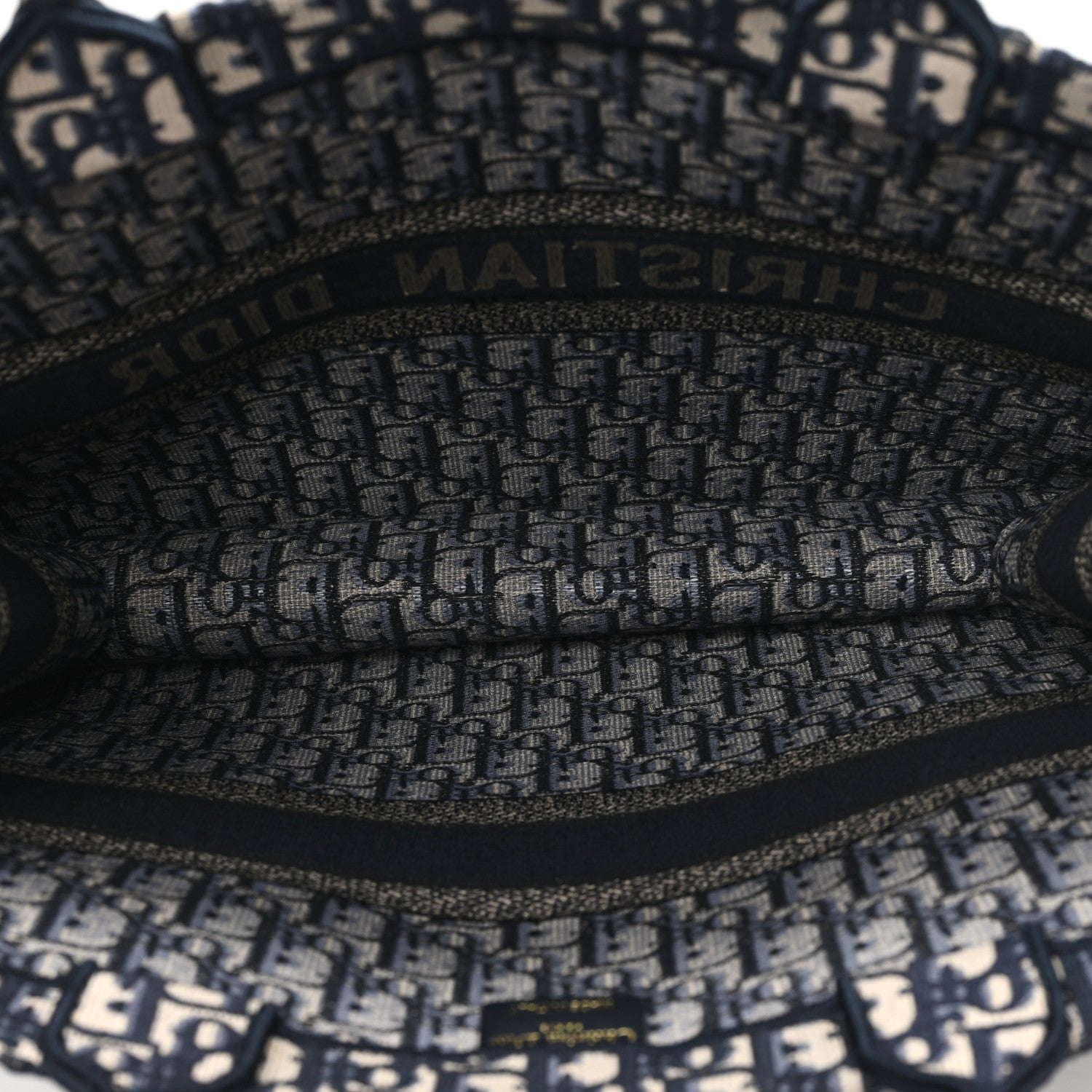 Christian Dior Oblique Large Book Tote Blue Multicolor 5 of 10