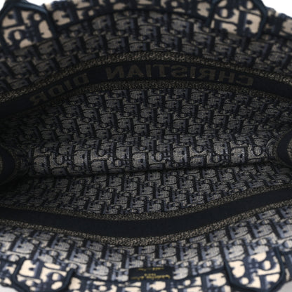 Christian Dior Oblique Large Book Tote Blue Multicolor 5 of 10