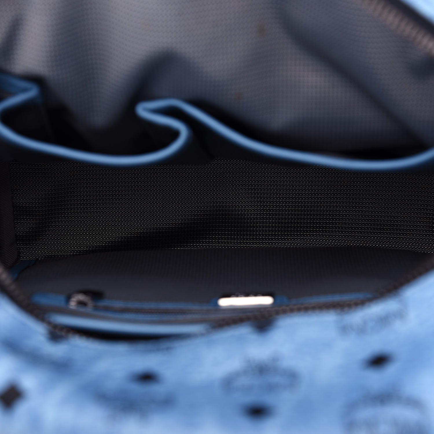 MCM Visetos Side Stud Mini Stark Backpack Blue 5 of 10