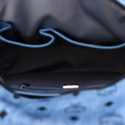 MCM Visetos Side Stud Mini Stark Backpack Blue 5 of 10