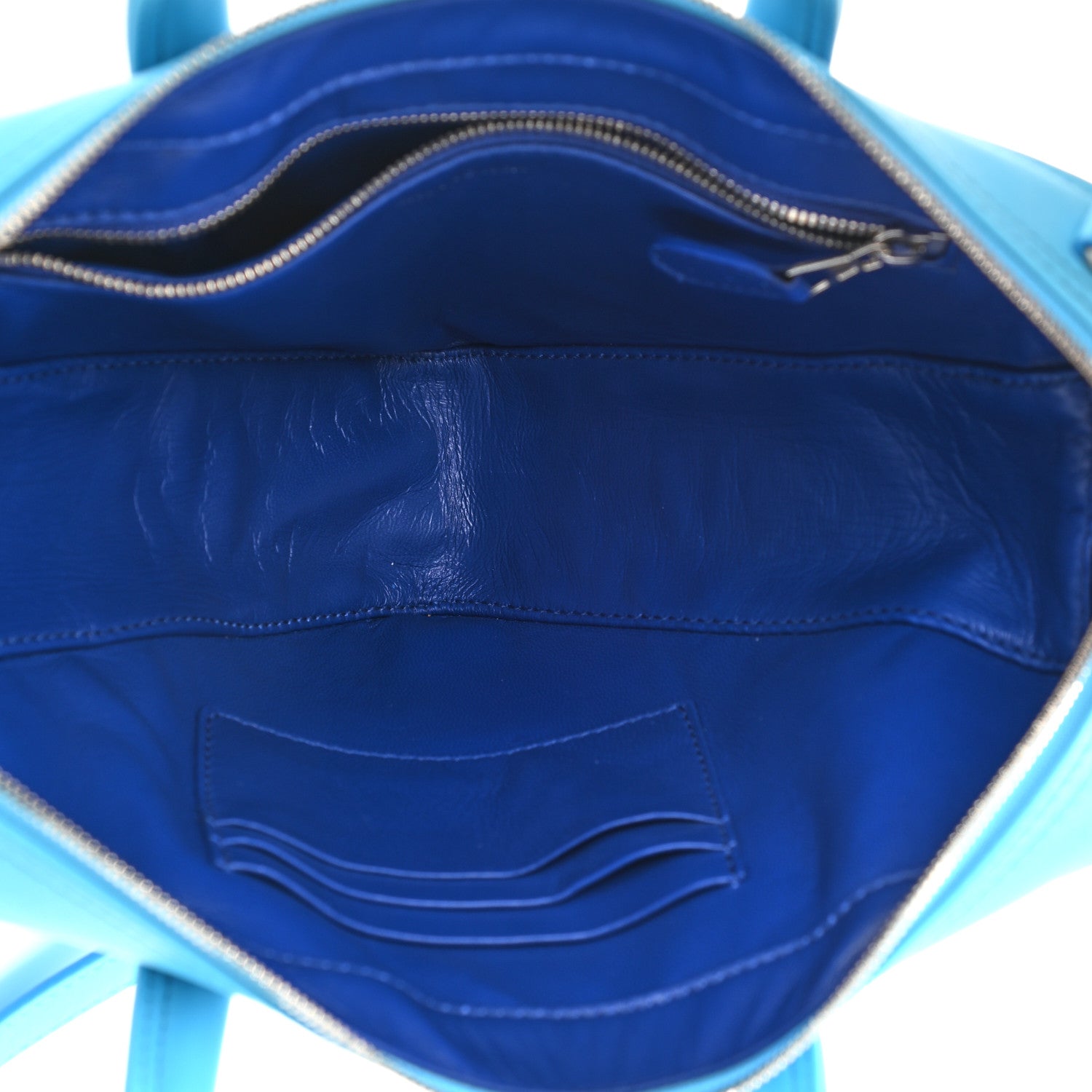 Balenciaga Calfskin XS Triangle Chain Duffle Baby Blue 5 of 9