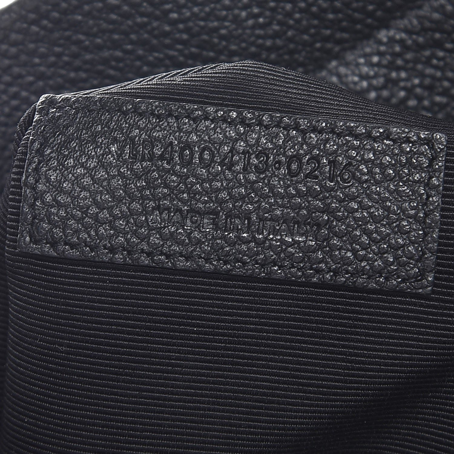 Saint Laurent Grained Calfskin Small Cabas Rive Gauche Black 8 of 8